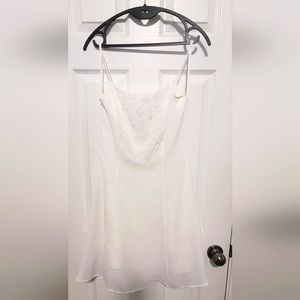 Rhinestones Embellished A-line Dress